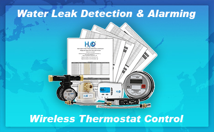 H2O Degree Leak Detection & Alarming & Wireless Thermostat Control
