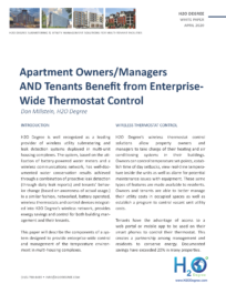Whitepaper: April 2020 - Apartment Owners/Managers AND Tenants Benefit from Enterprise-Wide Thermostat Control
