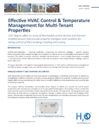 Whitepaper: August 2022-Effective HVAC Control & Temperature Management for Multi-Tenant Properties